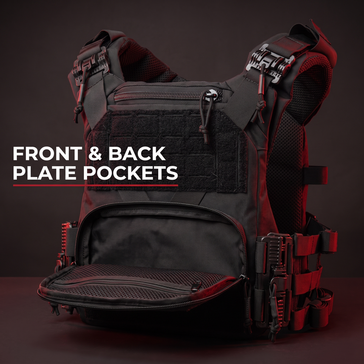 Professional Tactical Plate Carrier Vest Full Size MOLLE Chest Rig Adjustable Cummerbund Quick Release Airsoft Outdoor Training Gear Lightweight