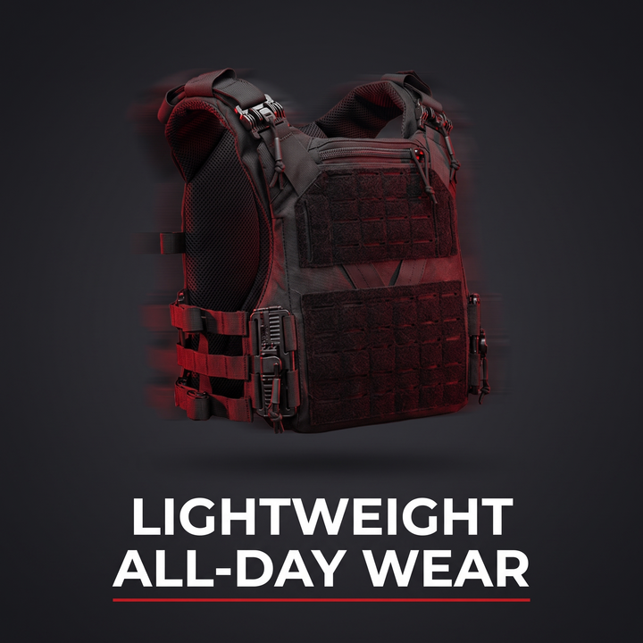 Professional Tactical Plate Carrier Vest Full Size MOLLE Chest Rig Adjustable Cummerbund Quick Release Airsoft Outdoor Training Gear Lightweight