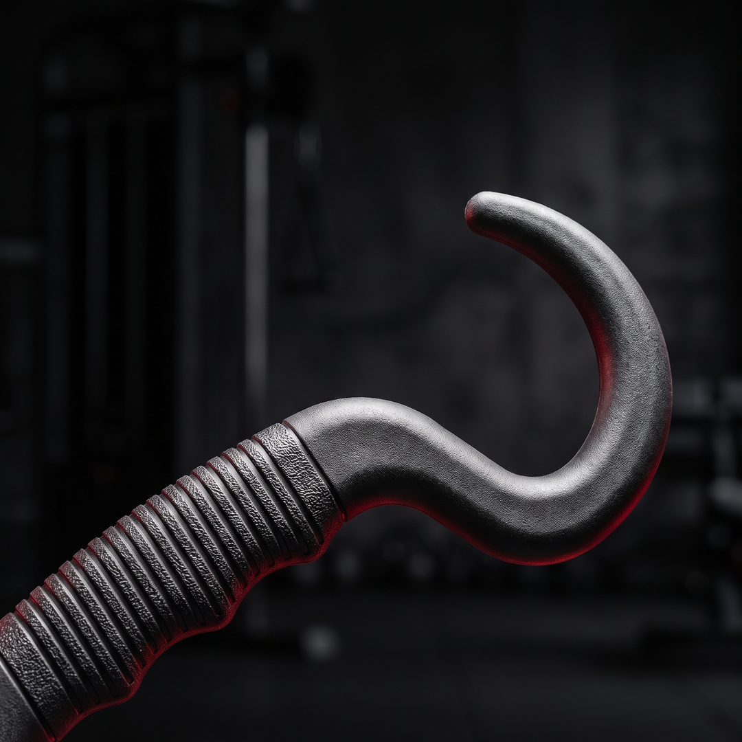 Professional Trigger Point Massage Stick Hook Cane Self Massage Tool Back Muscle Relief Body Massage Therapeutic Tool for Home Gym Recovery Rehabilitation