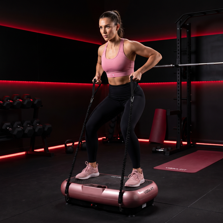 Professional Vibration Plate Exercise Machine with Remote Control Full Body Vibration Platform for Fitness Recovery Rehabilitation Home Gym Workout Beginners