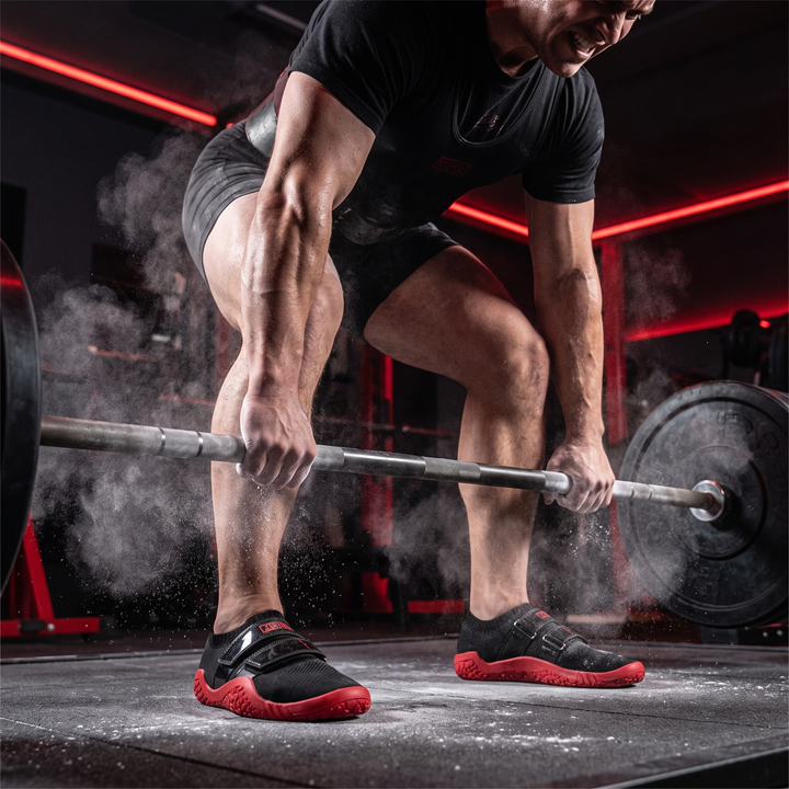 Professional Weightlifting Shoes Squat Training Shoes Hook and Loop Unisex Hard Sole Powerlifting Gym Shoes Sizes 35 to 46