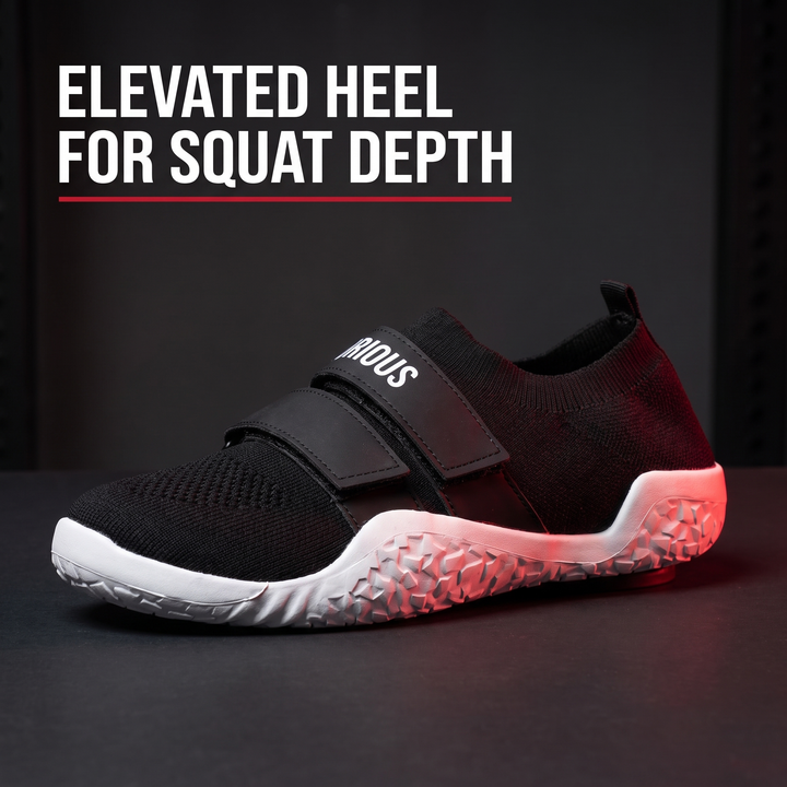 Professional Weightlifting Shoes Squat Training Shoes Hook and Loop Unisex Hard Sole Powerlifting Gym Shoes Sizes 35 to 46