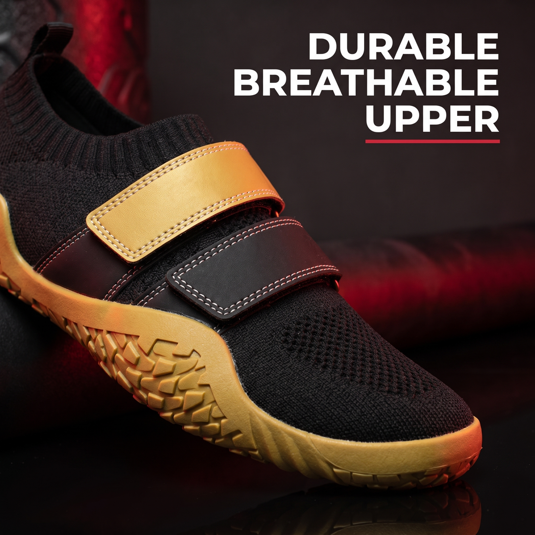Professional Weightlifting Shoes Squat Training Shoes Hook and Loop Unisex Hard Sole Powerlifting Gym Shoes Sizes 35 to 46