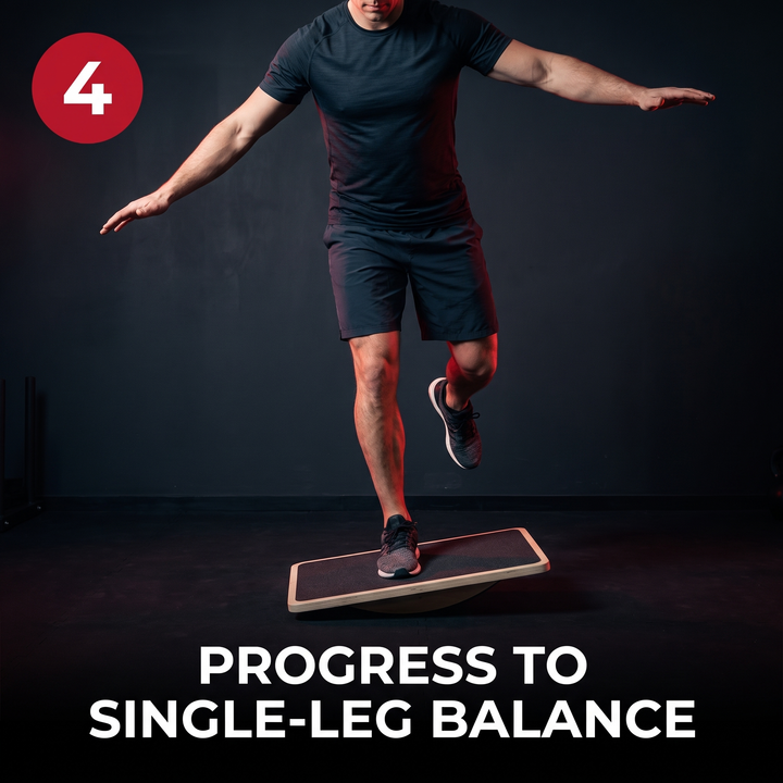 Professional Wooden Balance Board Square Anti-Slip Balance Training Board for Coordination Stability Core Strength Home Office Gym Yoga Rehabilitation Fitness