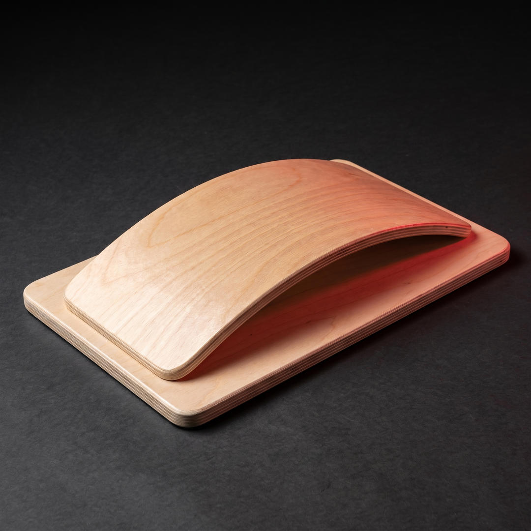 Professional Wooden Balance Board Square Anti-Slip Balance Training Board for Coordination Stability Core Strength Home Office Gym Yoga Rehabilitation Fitness