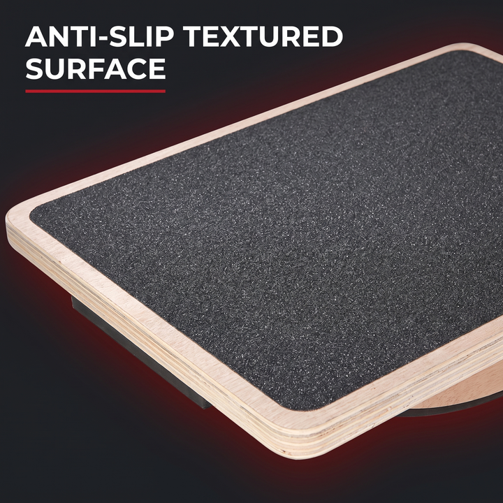 Professional Wooden Balance Board Square Anti-Slip Balance Training Board for Coordination Stability Core Strength Home Office Gym Yoga Rehabilitation Fitness