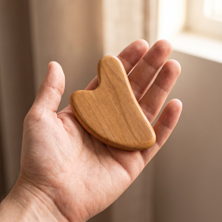 Professional Wooden Gua Sha Massage Tool Natural Wood Body Massager Cellulite Scraper Muscle Scraping Back Massage Recovery Therapy Tool for Home Use