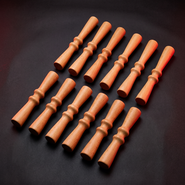 Professional Wooden Massage Roller Set Multifunctional Body Roller for Muscle Relief Cellulite Reduction Natural Wood Massager Men Women Home Recovery