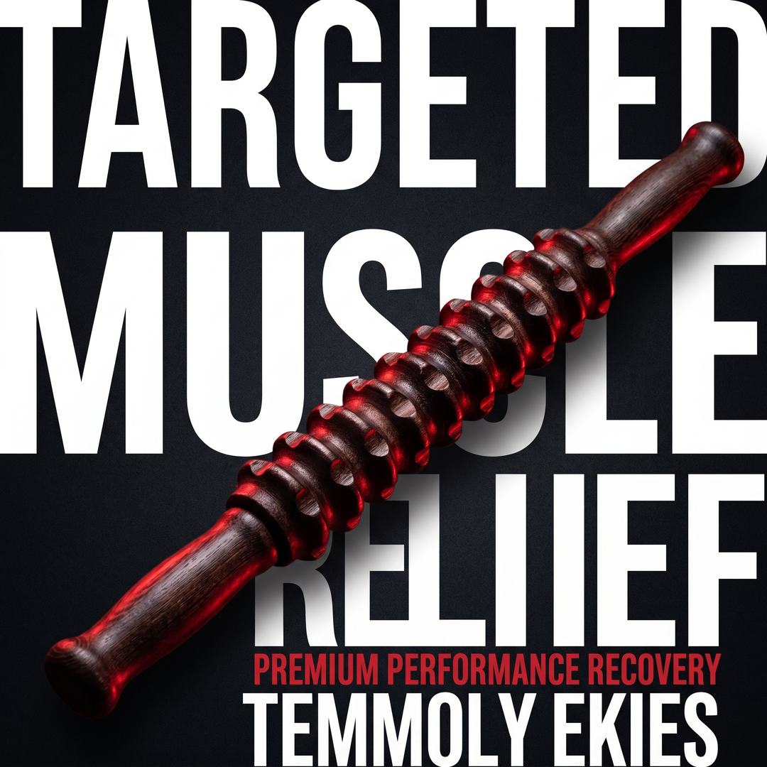 Professional Wooden Muscle Roller Stick with Trigger Point Massage for Back Leg Muscle Soreness Relief Recovery Tool Home Gym