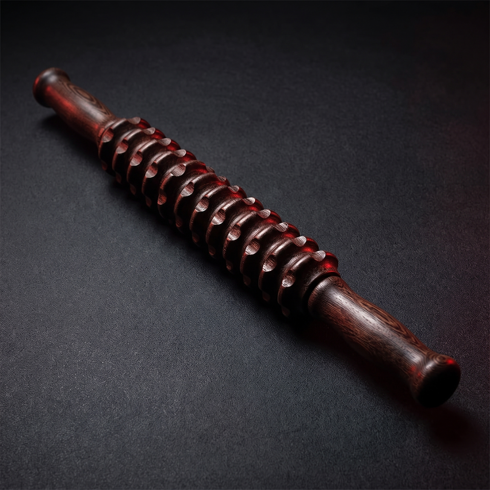 Professional Wooden Muscle Roller Stick with Trigger Point Massage for Back Leg Muscle Soreness Relief Recovery Tool Home Gym