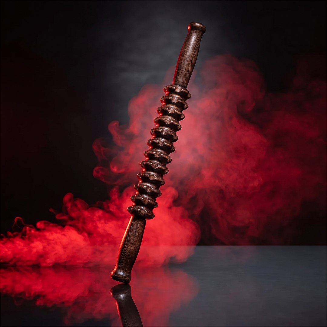 Professional Wooden Muscle Roller Stick with Trigger Point Massage for Back Leg Muscle Soreness Relief Recovery Tool Home Gym