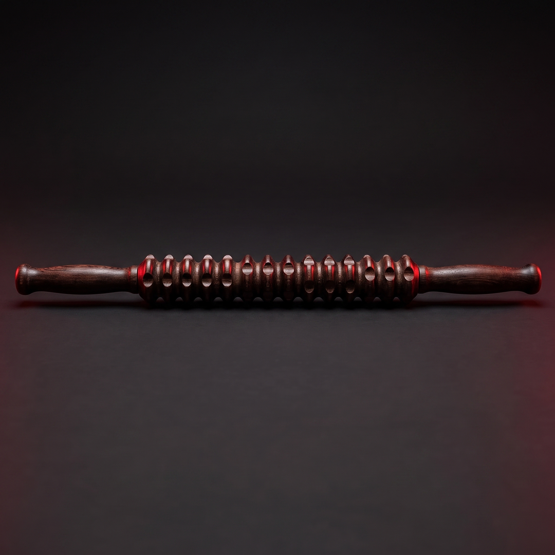 Professional Wooden Muscle Roller Stick with Trigger Point Massage for Back Leg Muscle Soreness Relief Recovery Tool Home Gym