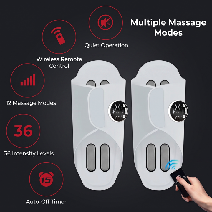 Rechargeable EMS Foot Massager Slippers Electric Foot Stimulator Multiple Massage Modes Circulation Support Recovery Relaxation Home Use