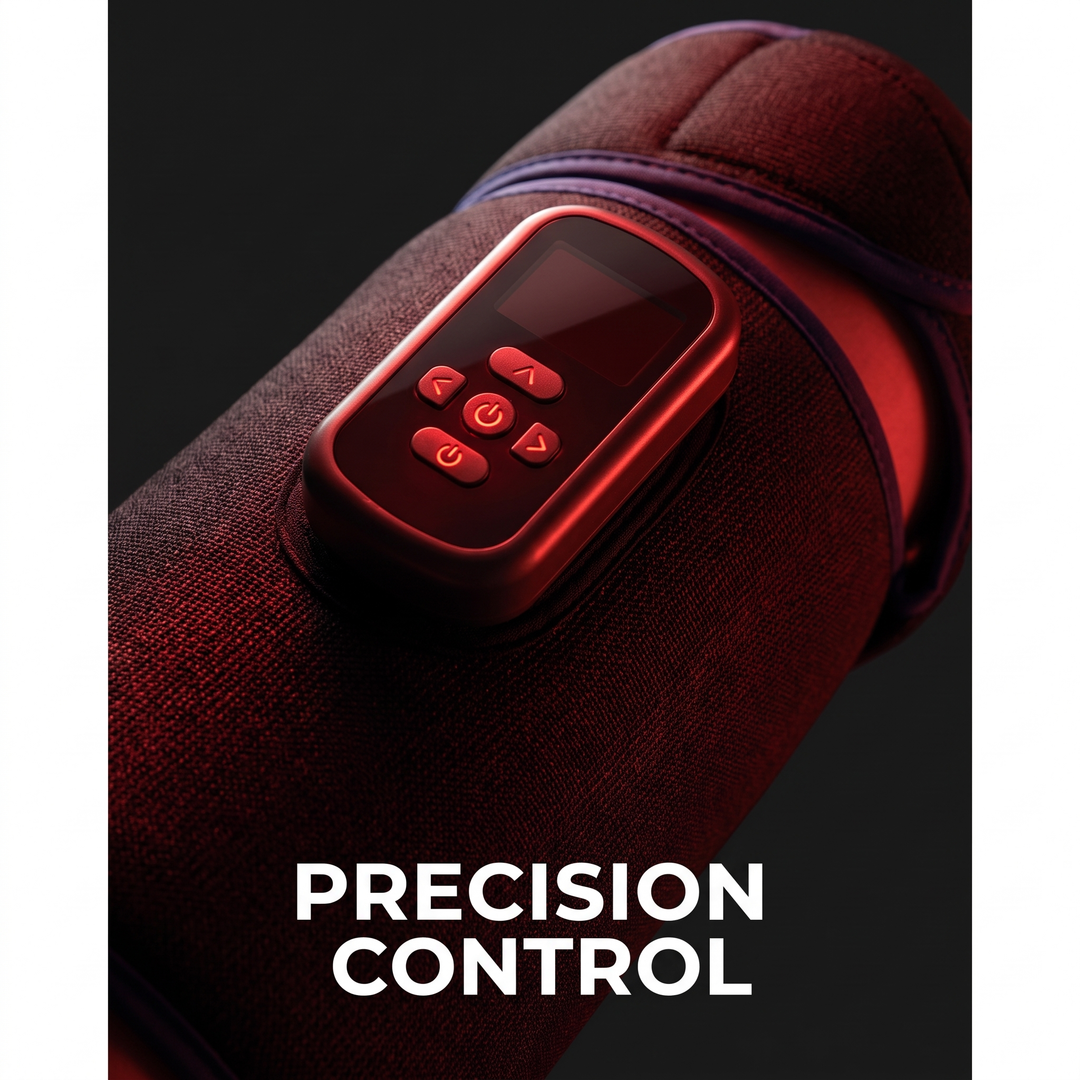 Rechargeable Leg Massager with Heat and Air Compression Adjustable Wrap for Circulation Support Muscle Recovery and Pain Relief Home Use