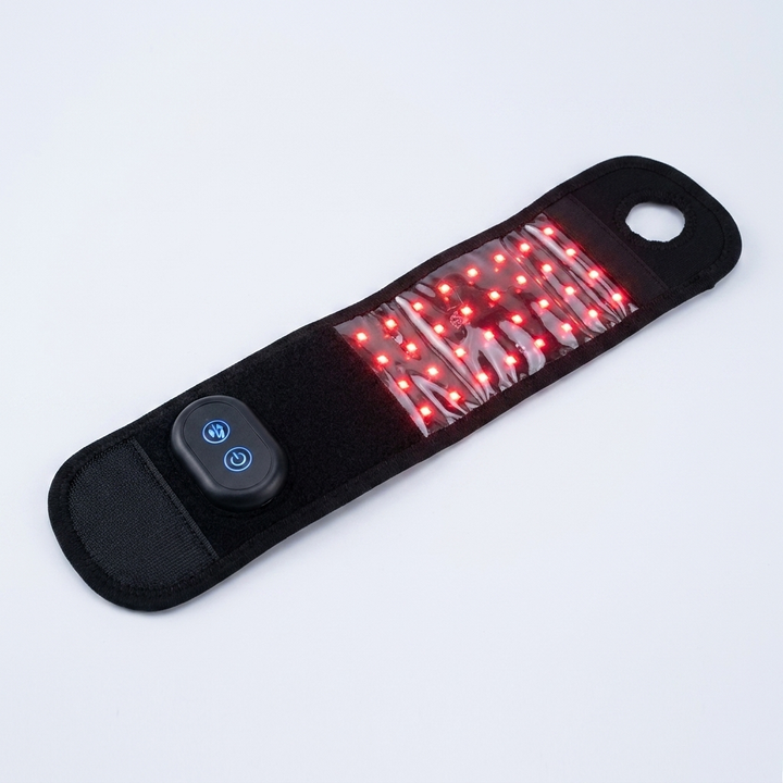 Rechargeable Red Light Therapy Wrist Wrap 48 LED Red and Infrared Light Hand Wrist Finger Joint Support Recovery Device Physiotherapy