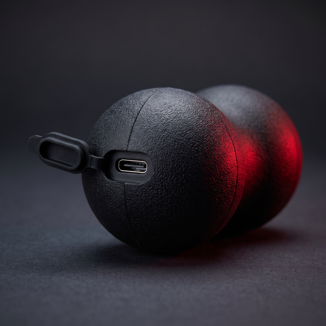 Rechargeable Vibrating Massage Ball Peanut Massager 5 Speed Foam Roller for Muscle Recovery Mobility Fitness Yoga Relaxation Portable