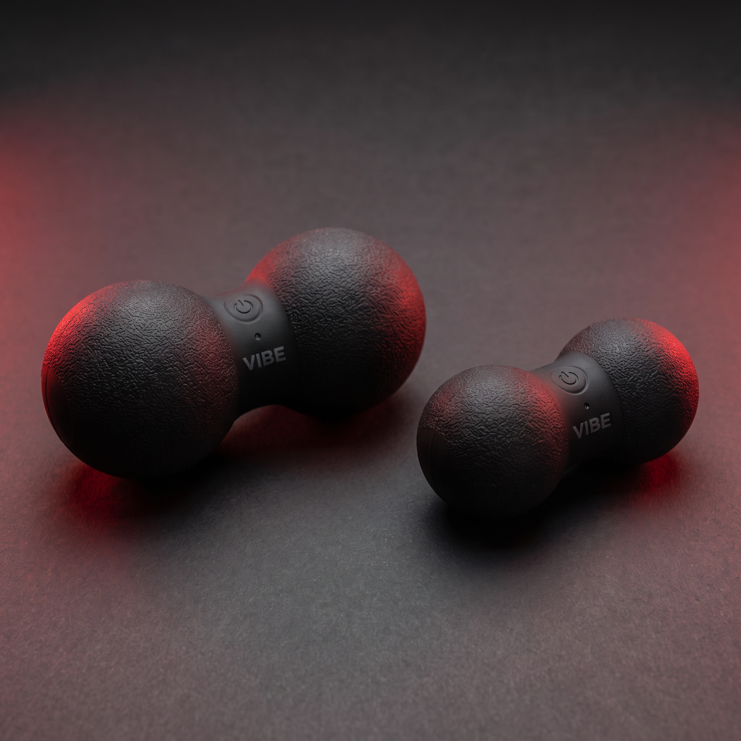 Rechargeable Vibrating Massage Ball Peanut Massager 5 Speed Foam Roller for Muscle Recovery Mobility Fitness Yoga Relaxation Portable