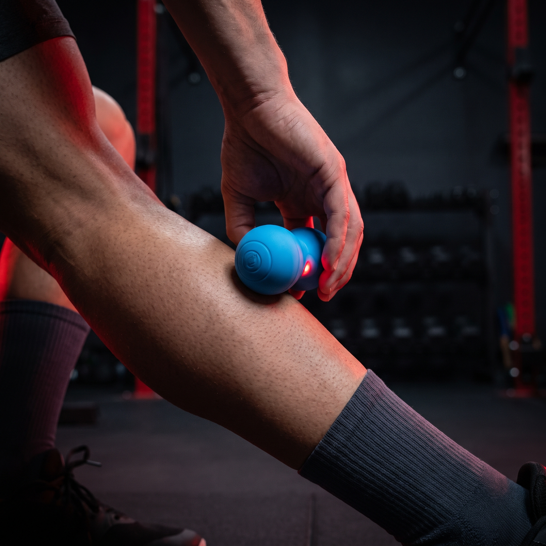 Rechargeable Vibrating Massage Ball Peanut Massager 5 Speed Foam Roller for Muscle Recovery Mobility Fitness Yoga Relaxation Portable
