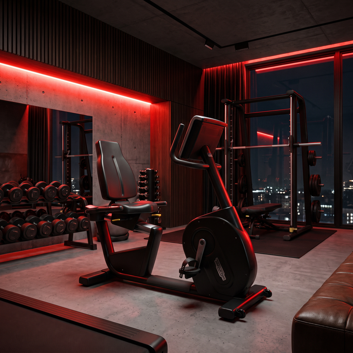 Recumbent Exercise Bike Magnetic Resistance Stationary Bike Bluetooth App LCD Display Heart Rate Monitor Home Gym Cardio Fitness Bike Low Impact