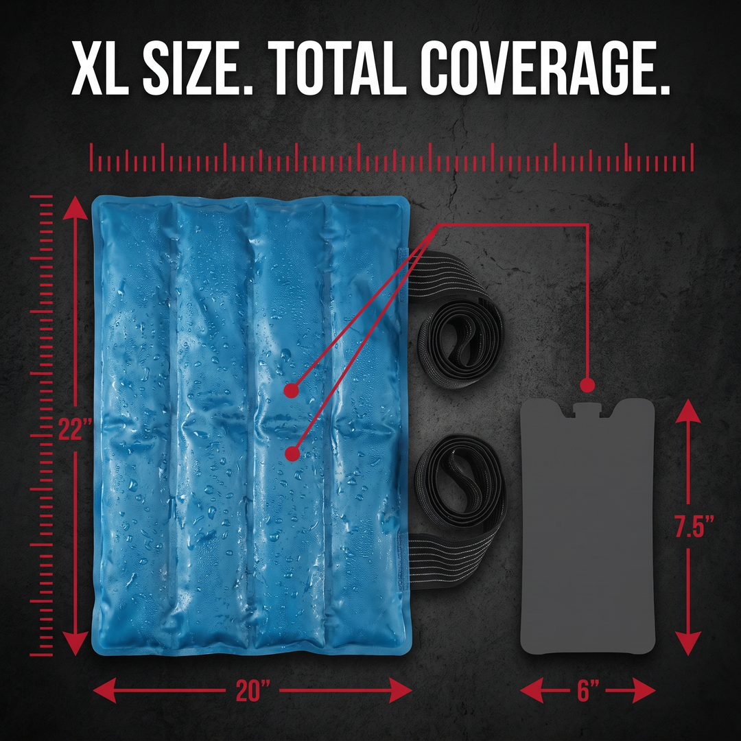 Reusable Large Ice Pack Hot Cold Gel Pack for Knee Leg Back Neck Shoulder Muscle Recovery Cooling Wrap Massage Pad Pain Relief Support