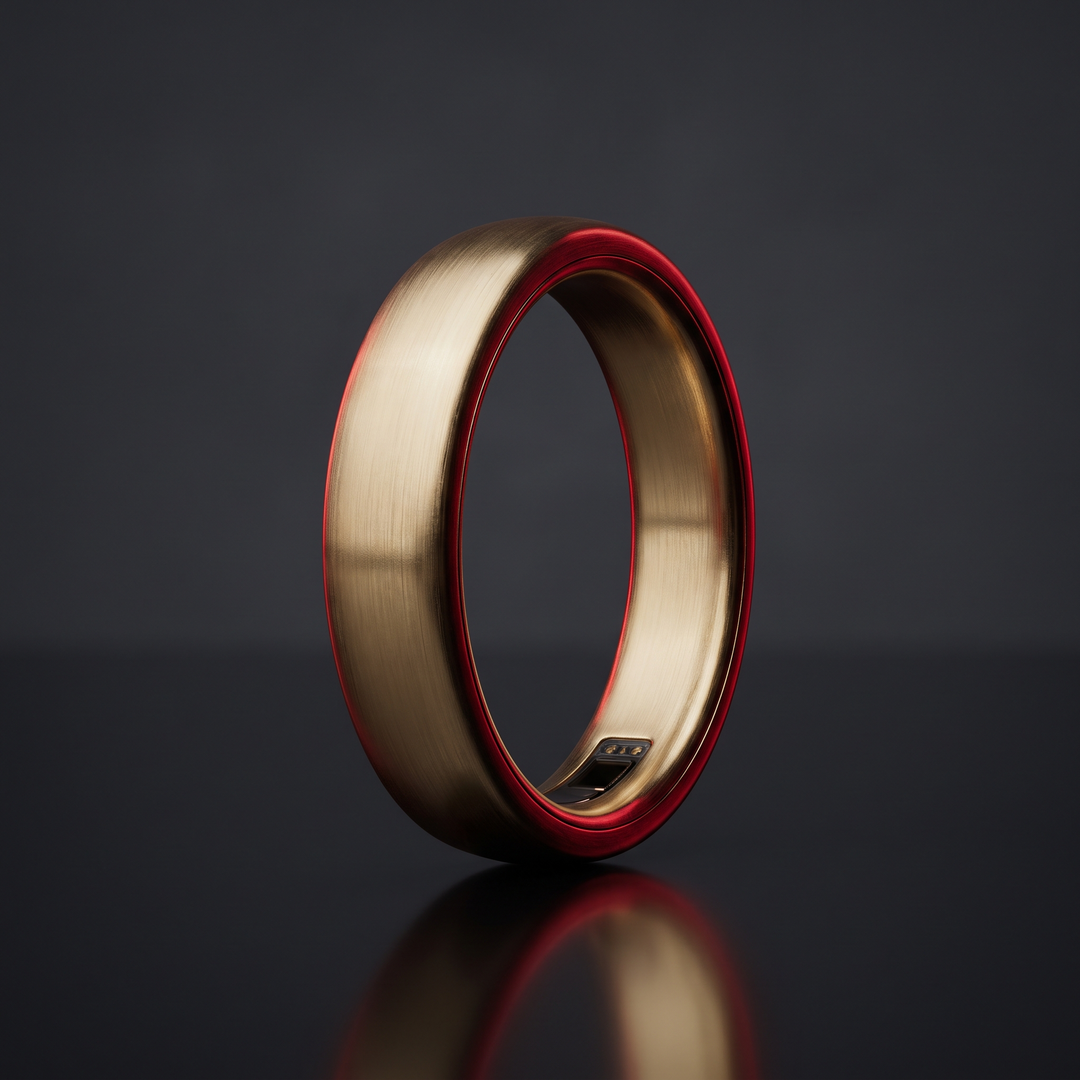 Smart Health Tracking Ring Heart Rate Blood Oxygen Skin Temperature Monitor 5ATM Waterproof Fitness Ring for Men Women Android iOS with Charging Case