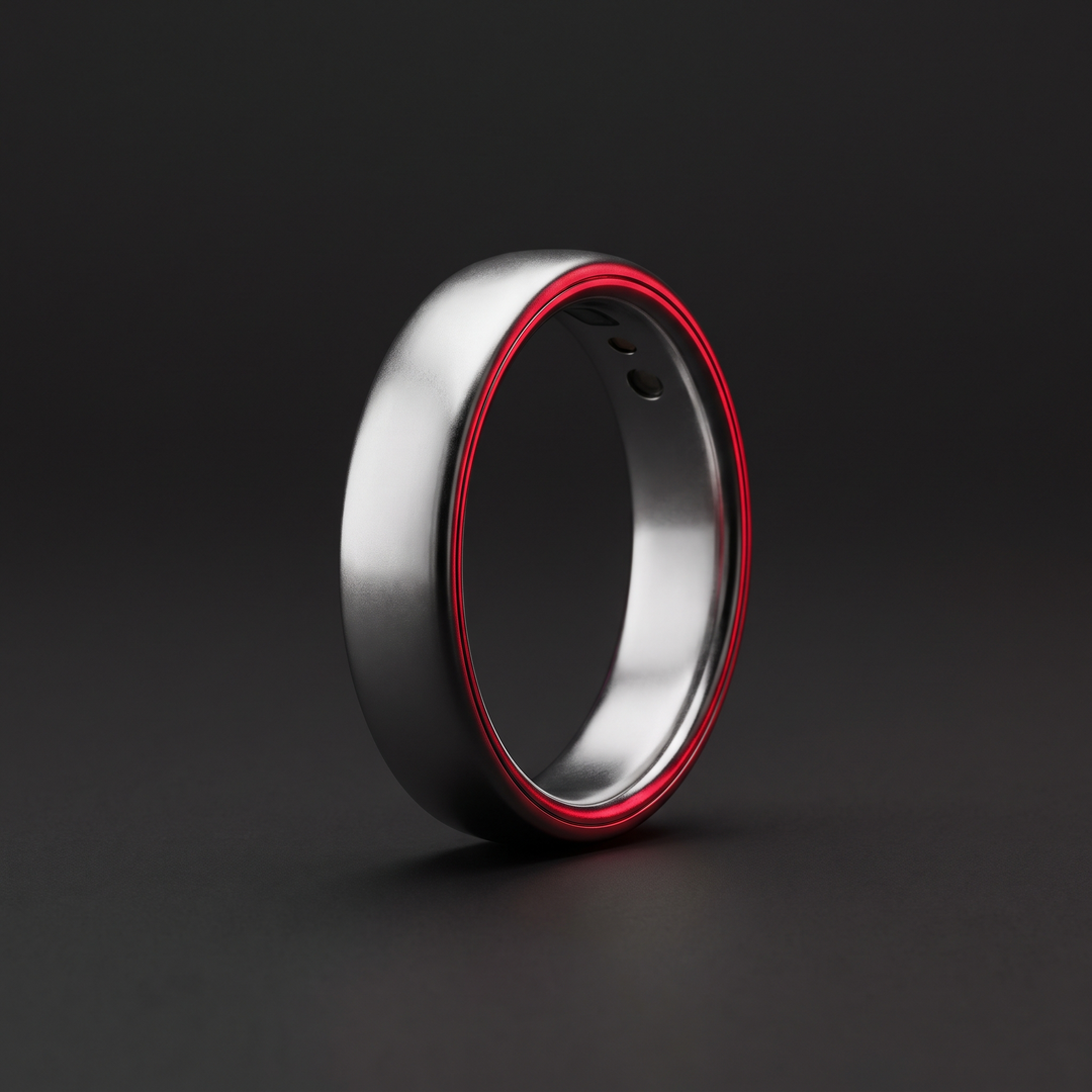 Smart Health Tracking Ring Heart Rate Blood Oxygen Skin Temperature Monitor 5ATM Waterproof Fitness Ring for Men Women Android iOS with Charging Case