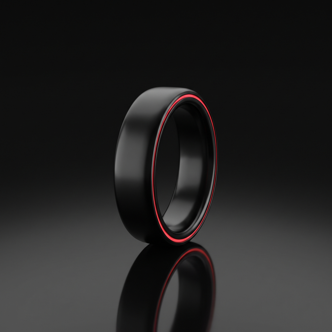 Smart Ring Health Monitor Fitness Tracker Ceramic Ring with Charging Case Heart Rate Sleep Tracker 5ATM Waterproof for Men Women Daily Wellness