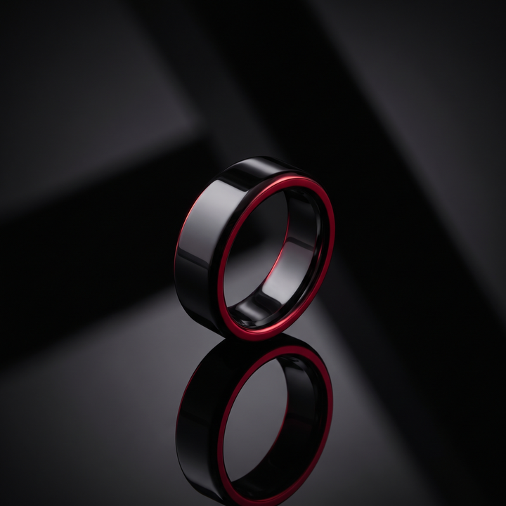 Smart Ring Health Monitor Fitness Tracker Ceramic Ring with Charging Case Heart Rate Sleep Tracker 5ATM Waterproof for Men Women Daily Wellness