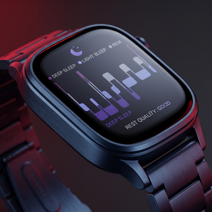 Smart Watch with Bluetooth Call Heart Rate Sleep Monitor Fitness Tracker Waterproof Smartwatch for Men Women Steel Wristband Activity Watch