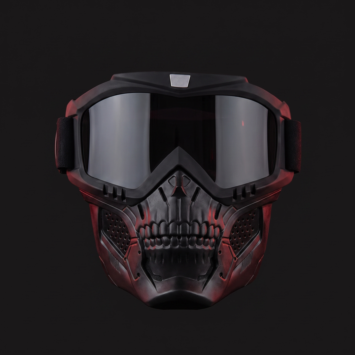 Tactical Goggles with Skull Face Mask Outdoor Riding Glasses Windproof UV Protection Off-Road Racing Cycling Eyewear Multi-Purpose