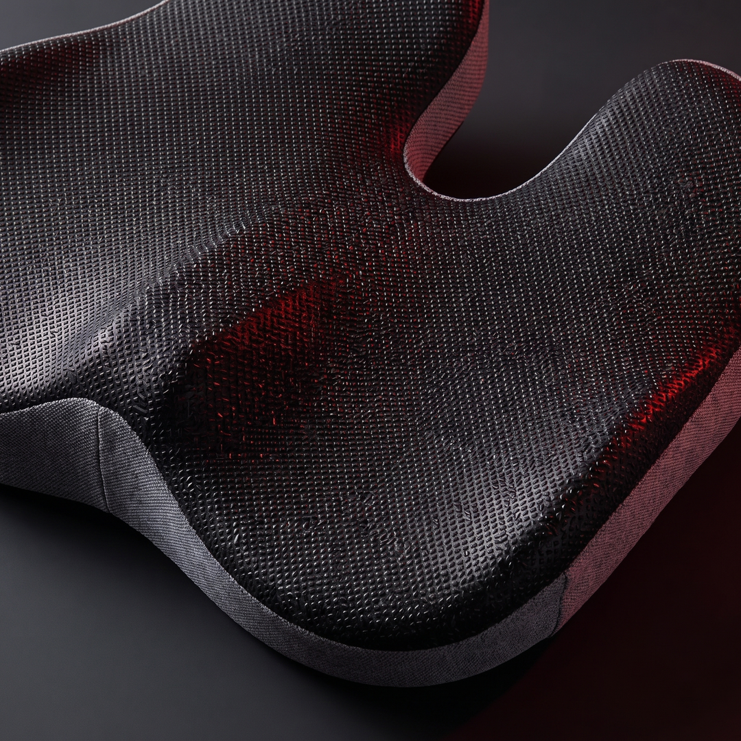 Therapeutic Massage Seat Cushion with Heat and Vibration Coccyx Pressure Relief Office Chair Pad Kegel Pelvic Floor Support Home and Work Use