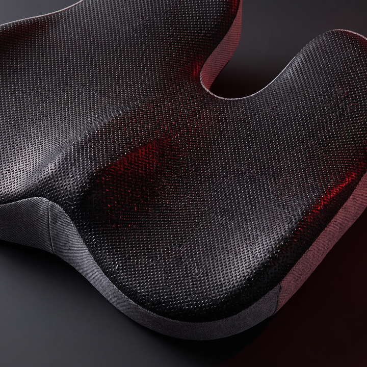 Therapeutic Massage Seat Cushion with Heat and Vibration Coccyx Pressure Relief Office Chair Pad Kegel Pelvic Floor Support Home and Work Use