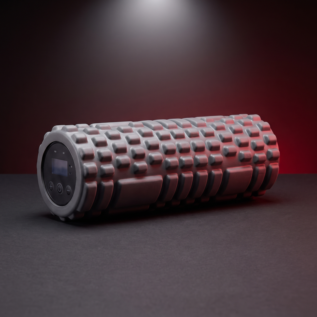 Vibrating Foam Roller Portable Electric Adjustable Massage Roller ABS EVA Muscle Recovery Roller for Home Gym Fitness Rehabilitation